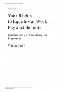 Your Rights to Equality at Work: Pay and Benefits